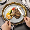 Luxury Silver Gold Cutlery Set