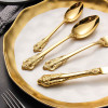 Luxury Silver Gold Cutlery Set