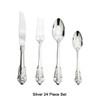 Luxury Silver Gold Cutlery Set