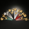 Steak Knife Fork Coffee Spoon Teaspoon Gold Cutlery