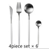 Steak Knife Fork Coffee Spoon Teaspoon Gold Cutlery