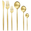Gold Matte Flatware Cutlery Set