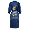 Kimono Bathrobe Gown Home Clothing PLUS SIZE 3XL Chinese men Embroidery Dragon Robe Traditional Male Sleepwear Loose Nightwear|Robes|