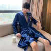 Pajama suit Satin Silk robe + shorts & robe+nightdress Pajamas Sets Couple Sleepwear Family Pijama Lover Night Suit|Men's Pajama Sets|