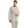 Mens Silk Satin Pajamas Set Pyjamas Set PJS Sleepwear Loungewear S ~ 4XL Striped|mens silk satin pajamas|pajama setsmens silk pajama sets