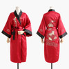 Rayon Kimono Bathrobe Gown Robe Two Side Sleepwear Home Clothing Embroidery Dragon Nightgown Men Novelty Intimate Lingerie|Robes|