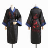 Rayon Kimono Bathrobe Gown Robe Two Side Sleepwear Home Clothing Embroidery Dragon Nightgown Men Novelty Intimate Lingerie|Robes|