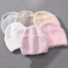Autumn Winter Rabbit Hair Winter Hat Warm Beanies Hats Casual Women Solid Adult Cashmere Knitted Beanie Hat with Bright Wire|Men's Skullies & Beanies|