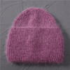 Autumn Winter Rabbit Hair Winter Hat Warm Beanies Hats Casual Women Solid Adult Cashmere Knitted Beanie Hat with Bright Wire|Men's Skullies & Beanies|