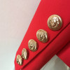 HarleyFashion European American Women Casual Blazer Double Breasted High Quality Plus Size Red Blazers|Blazers|
