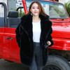 Winter Women High Quality Faux Rabbit Fur Coat Luxury Fur Coat Loose Lapel OverCoat Thick Warm Plus Size Female Plush Coats|Faux Fur|