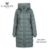 GASMAN 2019 Thick Women Bio Down Jacket Brand Long Winter Coat Women Hooded Warm Parka Fashion Jacket New Female Collection 1827|Parkas|