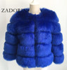 ZADORIN S 3XL Mink Coats Women 2020 Winter Top Fashion Pink FAUX Fur Coat Elegant Thick Warm Outerwear Fake Fur Woman Jacket|pink faux fur coat|faux fur coatfake fur jacket