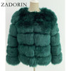 ZADORIN S 3XL Mink Coats Women 2020 Winter Top Fashion Pink FAUX Fur Coat Elegant Thick Warm Outerwear Fake Fur Woman Jacket|pink faux fur coat|faux fur coatfake fur jacket