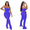 HAOYUAN Sexy Bodycon Stacked Jumpsuit Women Plus Size Clothes Backless Overalls One Peice Split Leggings Rompers Club Outfits|Jumpsuits|