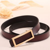 COOLERFIRE New Designer Gold Buckle Belt Waist Female Skinny Thin Genuine Leather Belts For Women Dress Belt LB016|Women's Belts|