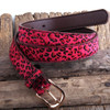 RH Fashion Leopard Spotted Horsehair Leather Belt Genuine Leather Belts Women Accessory Gift DropShipping|Women's Belts|