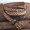 RH Fashion Leopard Spotted Horsehair Leather Belt Genuine Leather Belts Women Accessory Gift DropShipping|Women's Belts|