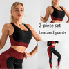 3 Piece Women Yoga Sets Fitness Sport Wear Leggings High Support Bra Crop Top Workout Clothes Gym Seamless Yoga Suits| |