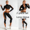3 Piece Women Yoga Sets Fitness Sport Wear Leggings High Support Bra Crop Top Workout Clothes Gym Seamless Yoga Suits| |