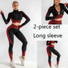 3 Piece Women Yoga Sets Fitness Sport Wear Leggings High Support Bra Crop Top Workout Clothes Gym Seamless Yoga Suits| |