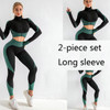3 Piece Women Yoga Sets Fitness Sport Wear Leggings High Support Bra Crop Top Workout Clothes Gym Seamless Yoga Suits| |