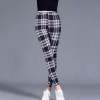 CUHAKCI Female Fitness Leggings Women Print Plaid Leggings Lady Sexy Slim Pencil Pants Push Up Elastic Waist Plus Size Trousers|Leggings|