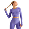 Women's Sportswear Yoga Set Gym Clothing Tracksuit Long Sleeve Crop Top High Waist Seamless Leggings for Fitness Sports Suit|Yoga Sets|