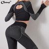 Women's 2 Piece Tracksuit Workout Outfits Set Sexy High Waist Leggings and Crop Tops Active Yoga Sets Female Sport Gym Clothes|Yoga Sets|