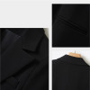 PEONFLY Fashion Women Black Blazer Long Sleeve Pocket Double Breasted Office Ladies Business Coat Female Retro Tops 2020 Autumn|Blazers|