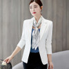 PEONFLY Ladies Blazer Long Sleeve Blaser Women Suit jacket Female Feminine Blazer Femme Pink Blue White Black Blazer Autumn|Blazers|