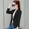 Button Peonfly Women's Single Blazer Fashion 2020 Spring Long Sleeve Blazer Solid Slim Office Lady Jacket Female Blazer Ladies |Blazers|