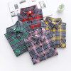 Women Blouses Shirts Tunic Womens Tops And Blouses 2020 Womenswear Long Sleeve Clothing Button Up Down Plaid Vintage Korean New|Blouses & Shirts|