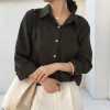 BGTEEVER All match Loose Female Shirts Blouses Single breasted Full Sleeve Female Shirts Tops 2020 Spring Summer Women Blusas|Blouses & Shirts|