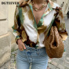 BGTEEVER Stylish Turn down Collar Women Printed Shirt Blouses New Spring Long Sleeve Female Tops Shirts 2021 Blusas Mujer|Blouses & Shirts|