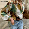 BGTEEVER Stylish Turn down Collar Women Printed Shirt Blouses New Spring Long Sleeve Female Tops Shirts 2021 Blusas Mujer|Blouses & Shirts|