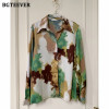 BGTEEVER Stylish Turn down Collar Women Printed Shirt Blouses New Spring Long Sleeve Female Tops Shirts 2021 Blusas Mujer|Blouses & Shirts|