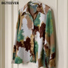 BGTEEVER Stylish Turn down Collar Women Printed Shirt Blouses New Spring Long Sleeve Female Tops Shirts 2021 Blusas Mujer|Blouses & Shirts|