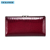 VICKAWEB Long Thick Wallet Female Fashion Alligator Purse Women Genuine Leather Standard Wallets Hasp womens wallets and purses|Wallets|