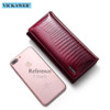 VICKAWEB Long Thick Wallet Female Fashion Alligator Purse Women Genuine Leather Standard Wallets Hasp womens wallets and purses|Wallets|
