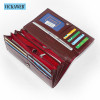 Free Gift Genuine Leather Women's Wallets Long Ladies Double Zipper Wallet Clutch Money Bag Design Purse Fashion Purses VK AE501|Wallets|