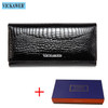 Women Wallets Genuine Leather Wallet Female Purse Long Coin Purses Holders Ladies Wallet Hasp Fashion Womens Wallets And Purses|wallet and purse|ladies fashion walletsladies wallet