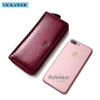 VICKAWEB Wristlet Wallet Purse Genuine Leather Wallet Female Long Zipper Women Wallets Card Holder Clutch Ladies Wallets AE38|ladies wallet|leather walletgenuine leather wallet