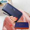 VICKAWEB Wristlet Wallet Purse Genuine Leather Wallet Female Long Zipper Women Wallets Card Holder Clutch Ladies Wallets AE38|ladies wallet|leather walletgenuine leather wallet
