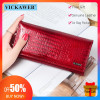 Free Gift Women Leather Wallet Classic Alligator Hasp Long Wallets Female Cards Holder Clutch Bag Fashion Cowhide Ladies Purses|Wallets|