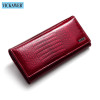 Free Gift Women Leather Wallet Classic Alligator Hasp Long Wallets Female Cards Holder Clutch Bag Fashion Cowhide Ladies Purses|Wallets|