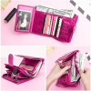 Contact's Women Wallets Luxury Brand Small Coin Purse Hasp Card Holder Genuine Leather Wallet for Female Quality Money Bag Rose|Wallets|