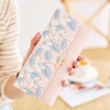Brand Women's Cute Fashion Purse Long Printing Flower Wallet Phone Purse Female Three Fold Clutch Large Capacity Wallets|Wallets|