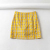 90s Vintage Plaid Mini Cara Skirt Women Streetwear Harajuku Fashion Girls High Waist Skirts Summer Split Korea Pant Skirt Femme|Skirts|