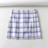 90s Vintage Plaid Mini Cara Skirt Women Streetwear Harajuku Fashion Girls High Waist Skirts Summer Split Korea Pant Skirt Femme|Skirts|